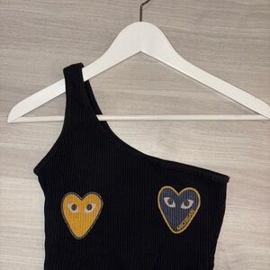Comme des Garcons-inspired Michigan One Shoulder Tank top